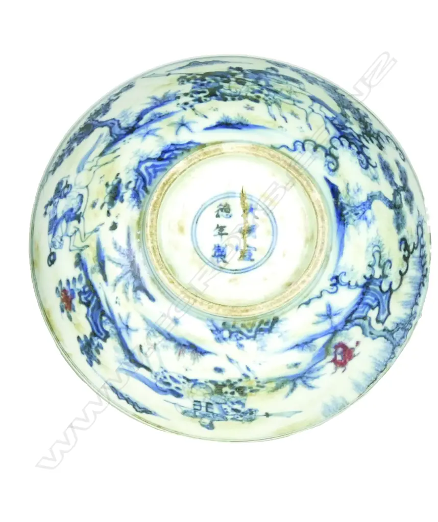 A Chinese blue and white bowl Image 1++