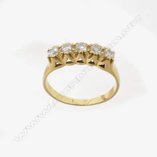Two 18ct. gold and diamond rings
