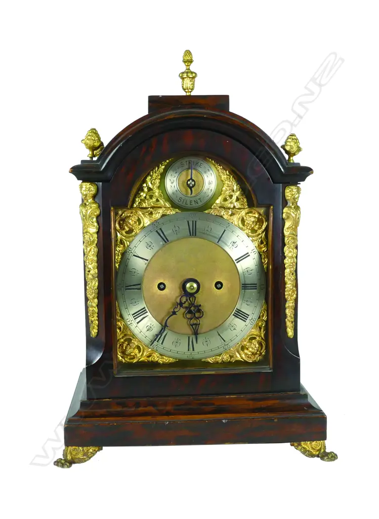 A rosewood cased bracket clock Image 1++
