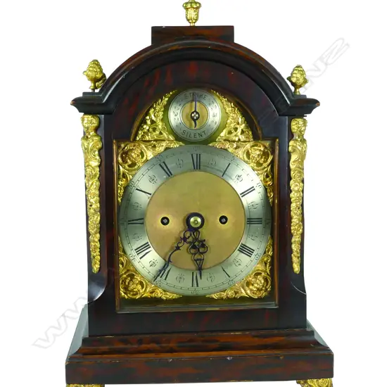 A rosewood cased bracket clock