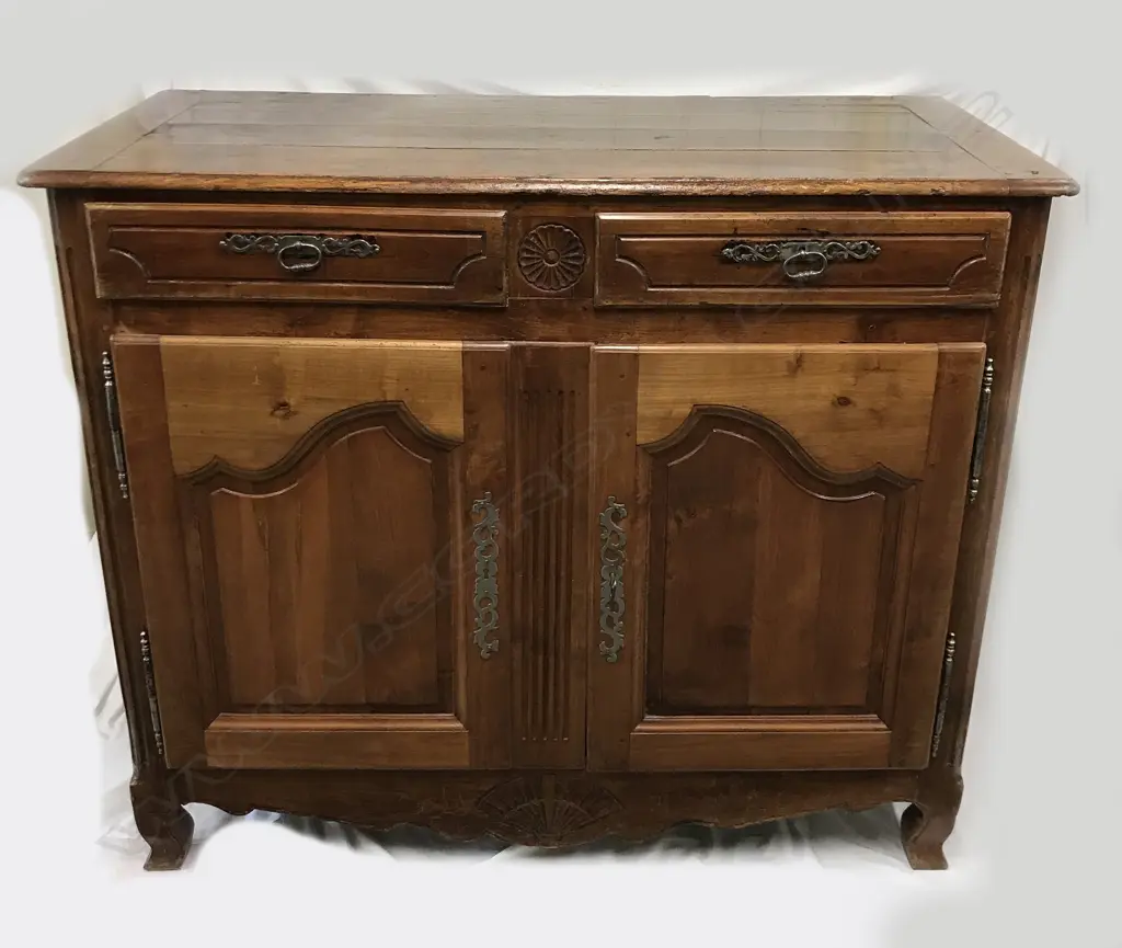 A good 19thC French fruitwood dresser base Image 1++