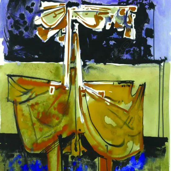 Denis Knight Turner (b.1924-) Abstract figurative study