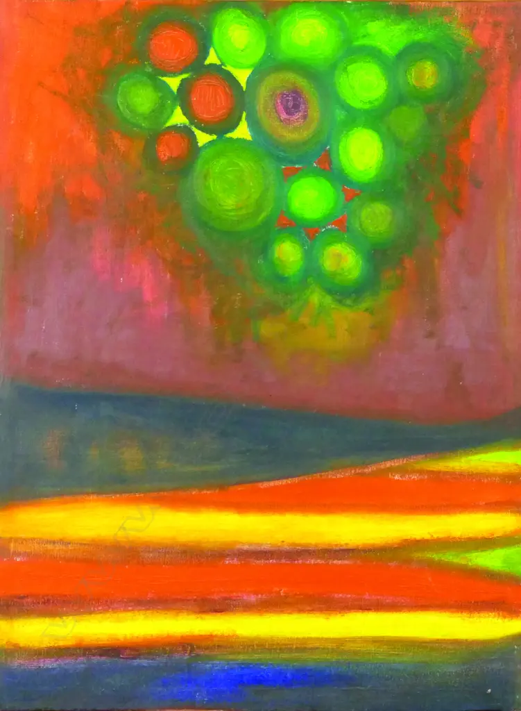 Gavin Chilcott (b.1950) 'Market Garden' oil on canvas Image 1++