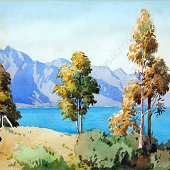 Douglas Badcock (1922-2009) 'Gums on a Hillside