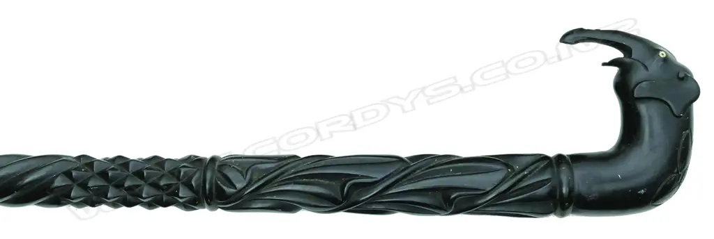 A Ceylonese ebony walking stick Image 1++