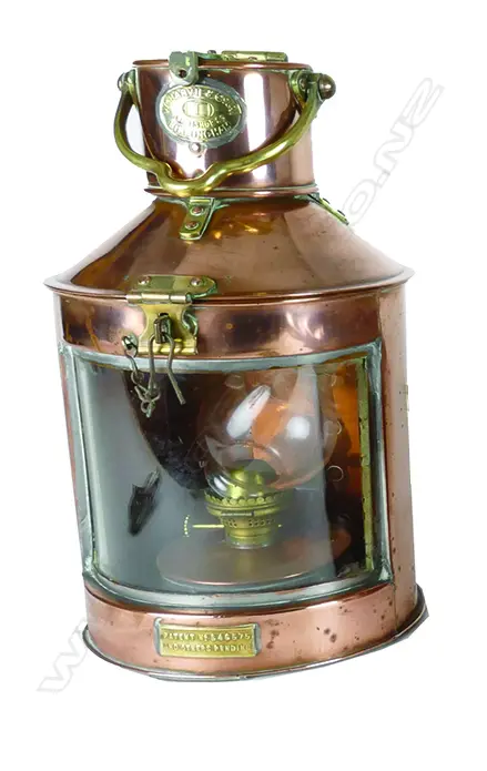 A Victorian William Harvie & Co. of Birmingham copper ship's lantern Image 1++
