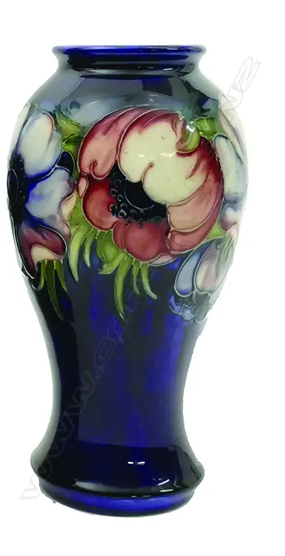 A Walter Moorcroft anemone patterned baluster vase Image 1++