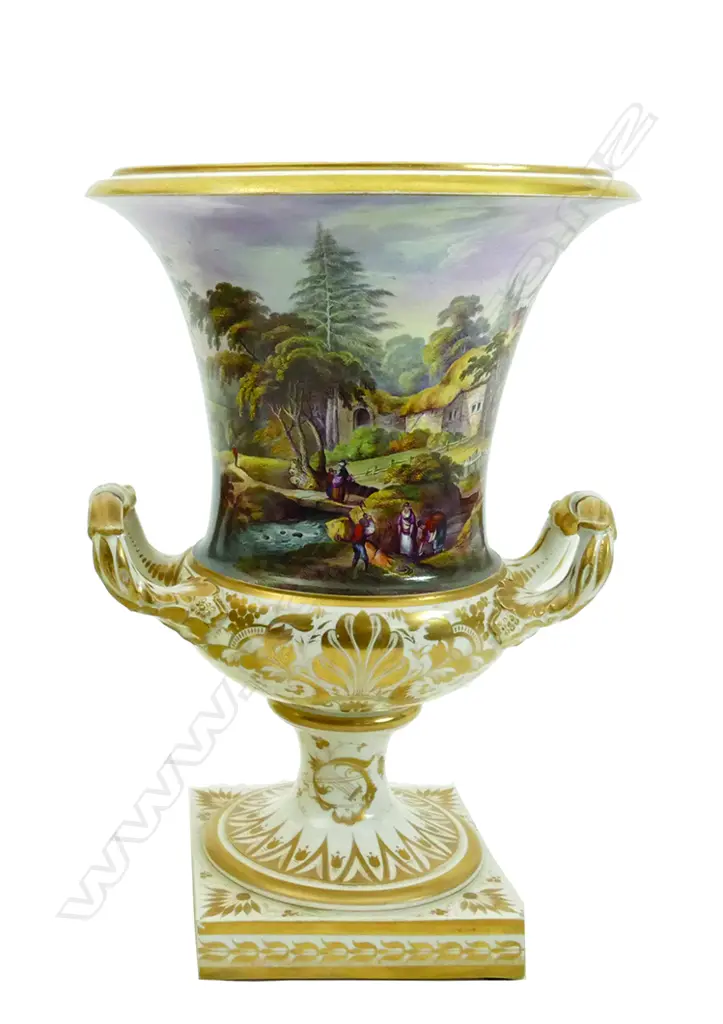 An impressive Crown Derby two-handled urn Image 1++