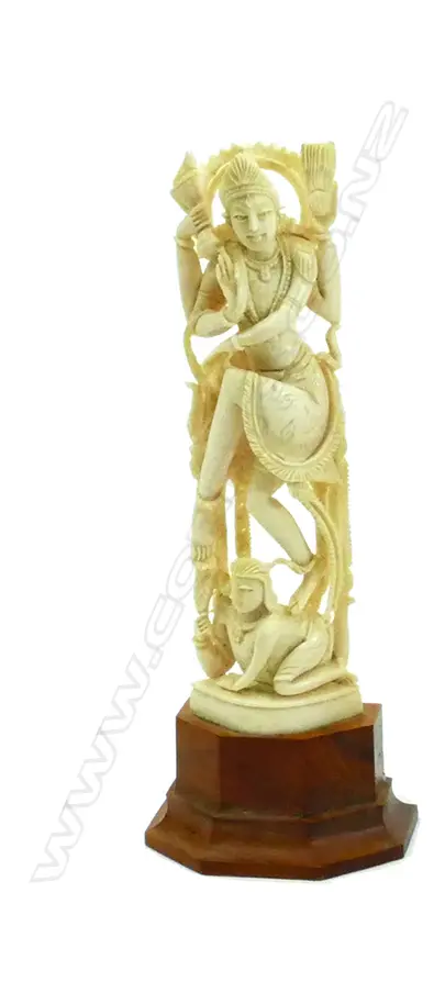 A finely carved Indian ivory Shiva Nataraja figurine Image 1++