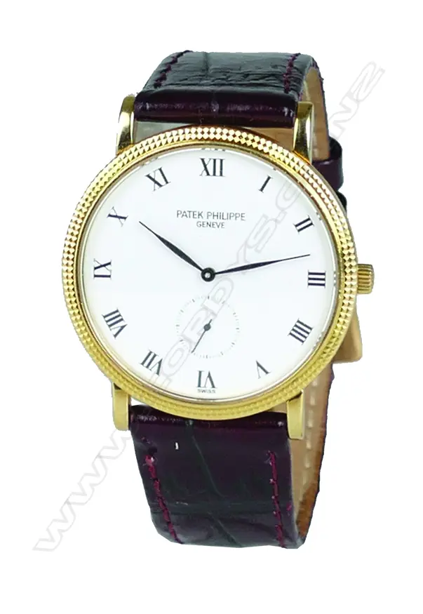 A rare Patek Philippe 18ct. rose gold Calatrava gent's wristwatch Image 1++