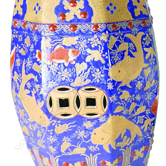 Two Chinese ceramic garden stools