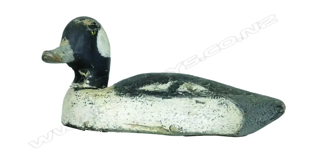 A c.1913 Buffle Head Drake duck decoy by Crawford Pepp Image 1++