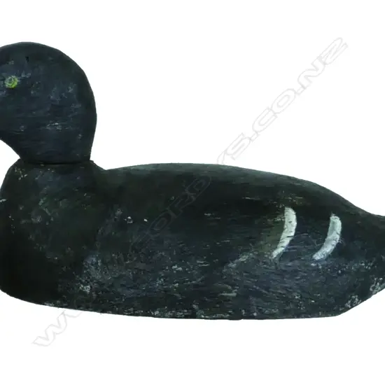 A good 13" wooden spoon bill drake decoy