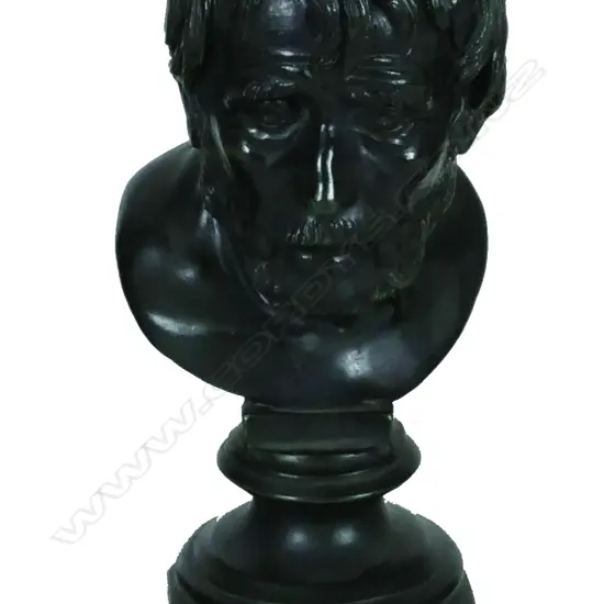 ANTIQUE BRONZE BUST OF A GENT