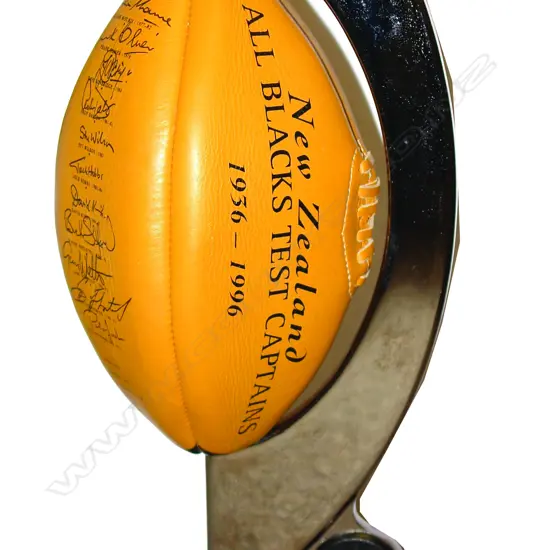 1936-1997 All Black Captains signed rugby ball