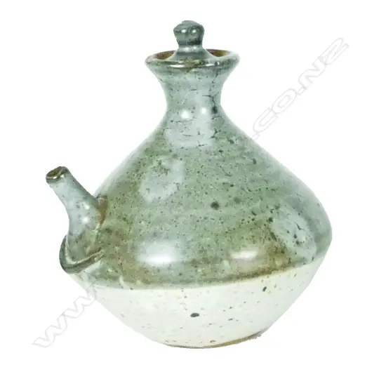 An early c.1970s Len Castle ash glazed pouring vessel