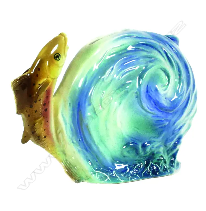 A Titian pottery brown trout jug Image 1++