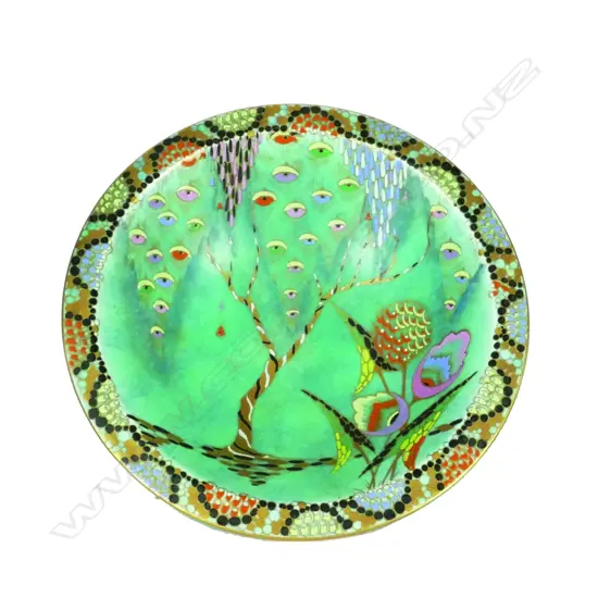 An uncommon Carlton Ware 'Devils Copse' pattern 3767 Cone bonbon bowl