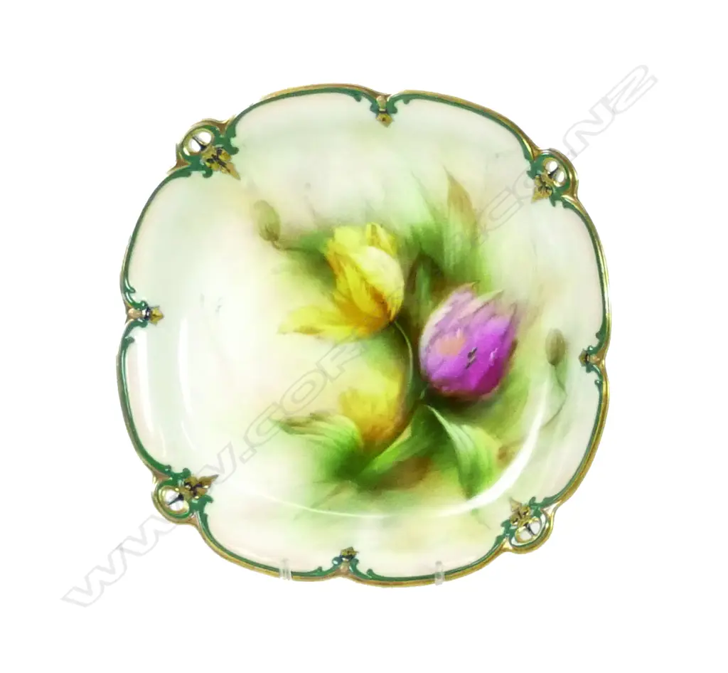 A Hadley's Worcester cabinet plate Image 1++