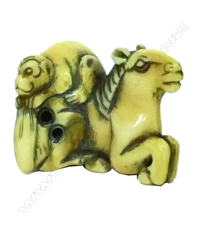 IVORY NETSUKE HORSE Image 1++