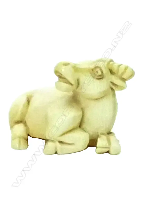 IVORY NETSUKE - OX Image 1++