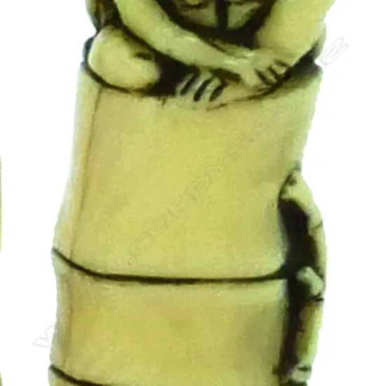 An Japanese ivory single himatoshi