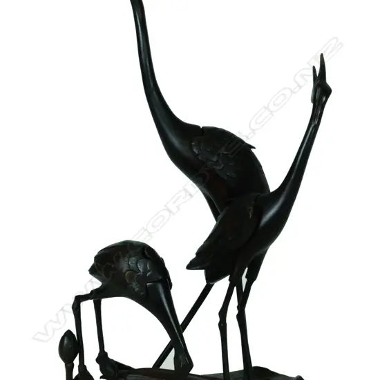 A Japanese bronze incense burner