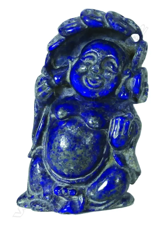 A lapis lazuli carving of Hotei Image 1++