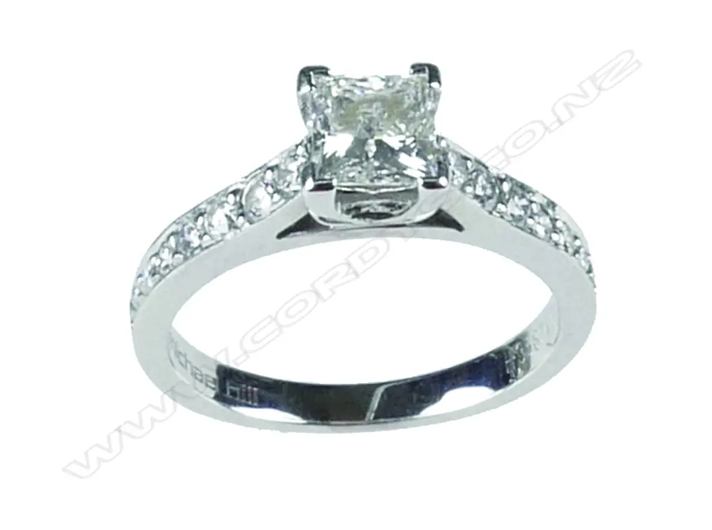 An impressive 18ct white gold 2.02ct diamond solitaire ring Image 1++