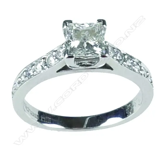 An impressive 18ct white gold 2.02ct diamond solitaire ring