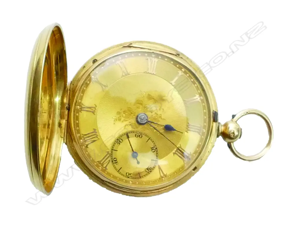 A Victorian gentleman's 18ct. yellow gold presentation full hunter pocket watch Image 1++