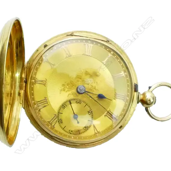 A Victorian gentleman's 18ct. yellow gold presentation full hunter pocket watch