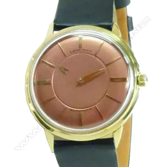A c.1960s Longines solid 14ct. yellow gold mystery dial gents' wristwatch
