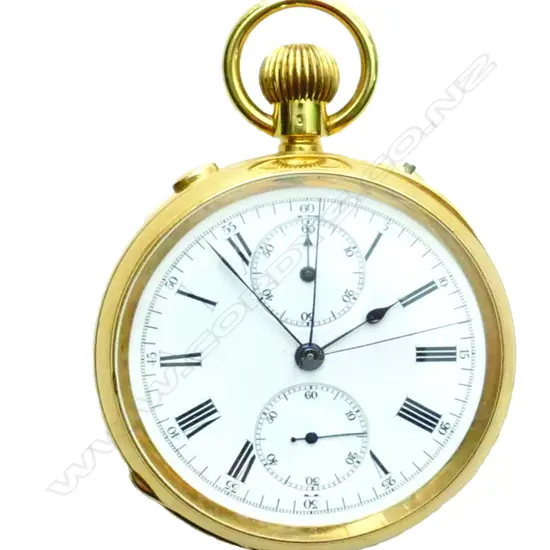 A good quality early 20thC Baume gent's split second chronograph pocket watch