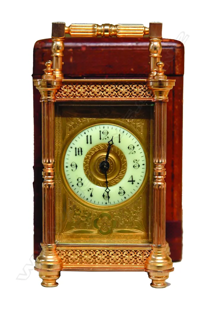 A quality 19thC French large carriage clock Image 1++