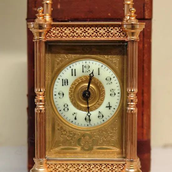 A quality 19thC French large carriage clock