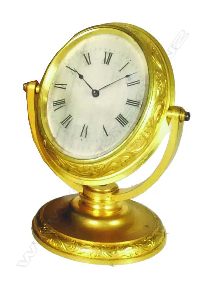 An early 20thC ormolu desk clock Image 1++