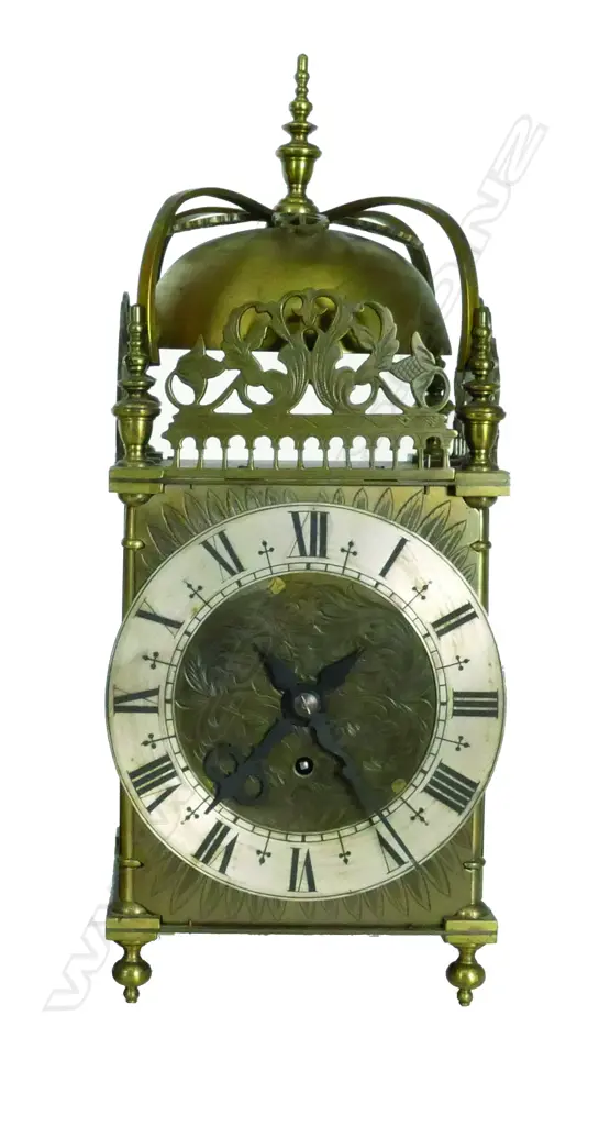 A lantern style mantel clock of large proportions Image 1++