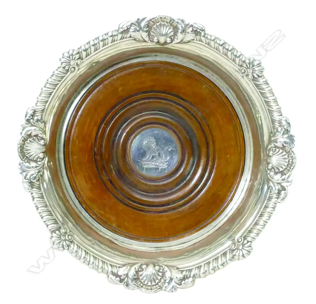 An impressive Paul Storr silver coaster Image 1++