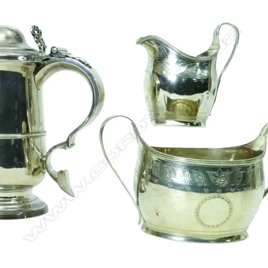 A George III silver tankard