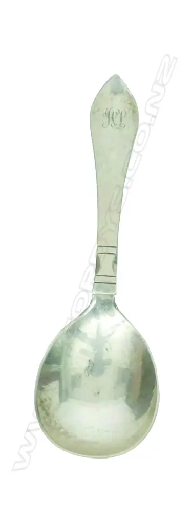 A Danish early 20thC Georg Jensen silver serving spoon Image 1++