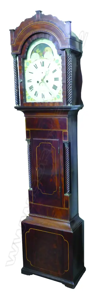 A 19thC mahogany long case clock Image 1++