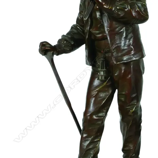 Eutrope Bouret (French 1833-1906)  'Sortie de la Mine' (Exiting the Mine)