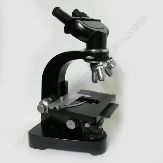 An Ernst Leitz Wetzlar binocular microscope