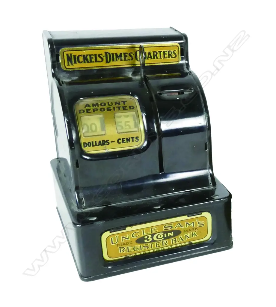 An early 20thC 'Uncle Sam's 3 Coin Register Bank' Image 1++