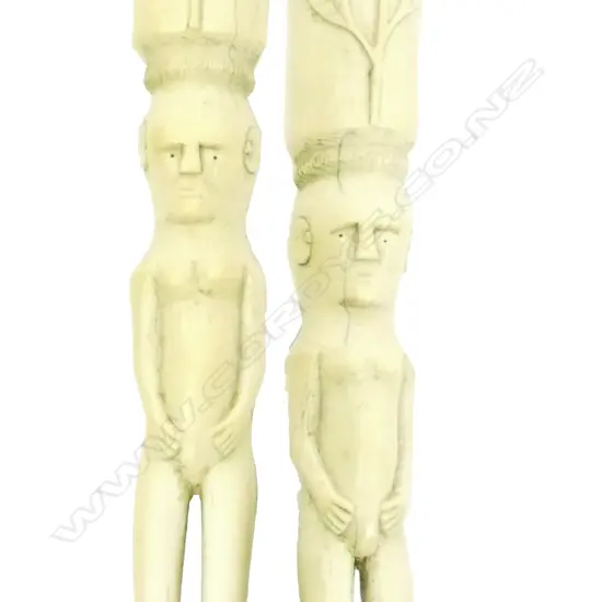 A pair of North African Tuareg metal earrings