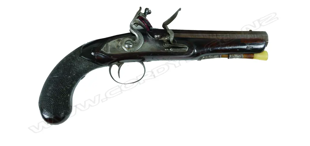 An antique 16 bore flintlock pistol Image 1++