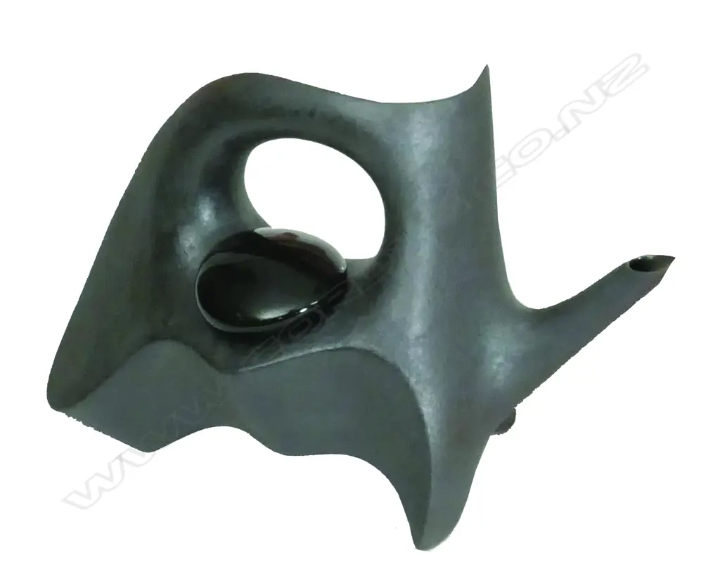 Rick Rudd hand-built black terracotta clay teapot Image 1++