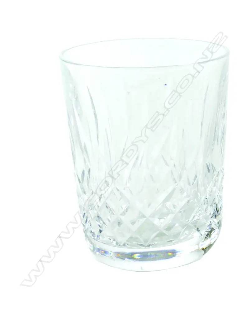 A set of eight Irish Waterford cut crystal tumblers. Height 90 Image 1++