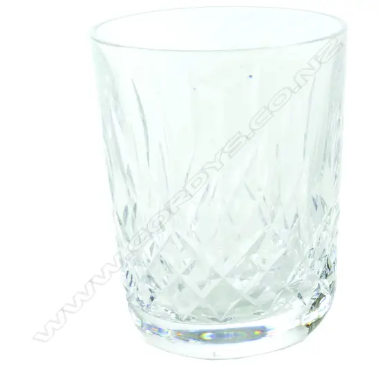 A set of eight Irish Waterford cut crystal tumblers. Height 90